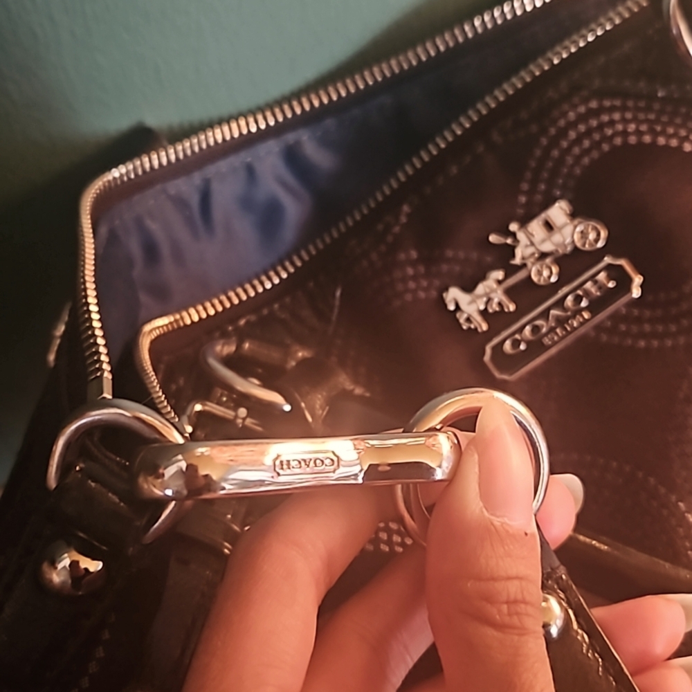 Coach Madison Black optic C Sophia Crossbody Bag Horse & Carriage - Picture 8 of 8